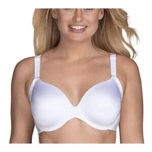 Vanity Fair Women's White 72267 Wirefree Full Coverage Beauty Back Bra Size 36DD